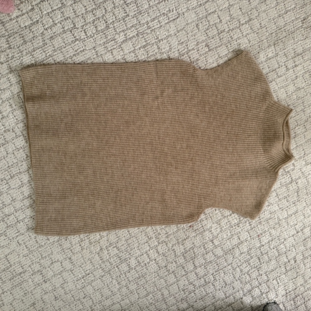 Women's Tan Turtleneck Sweater